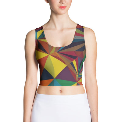 Custom made-to-order crop top with bold graphic design